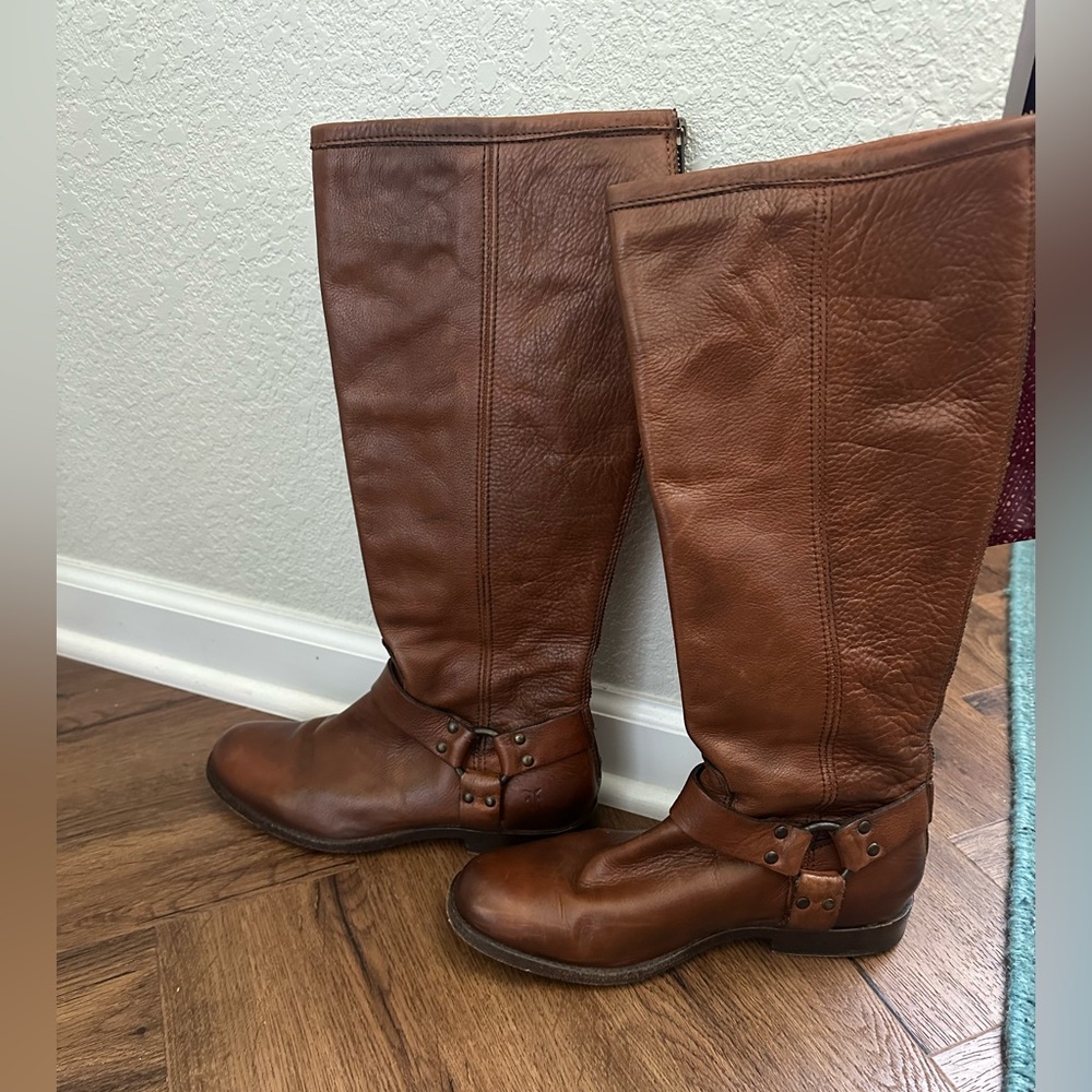 Frye Veronica harness, tall boot